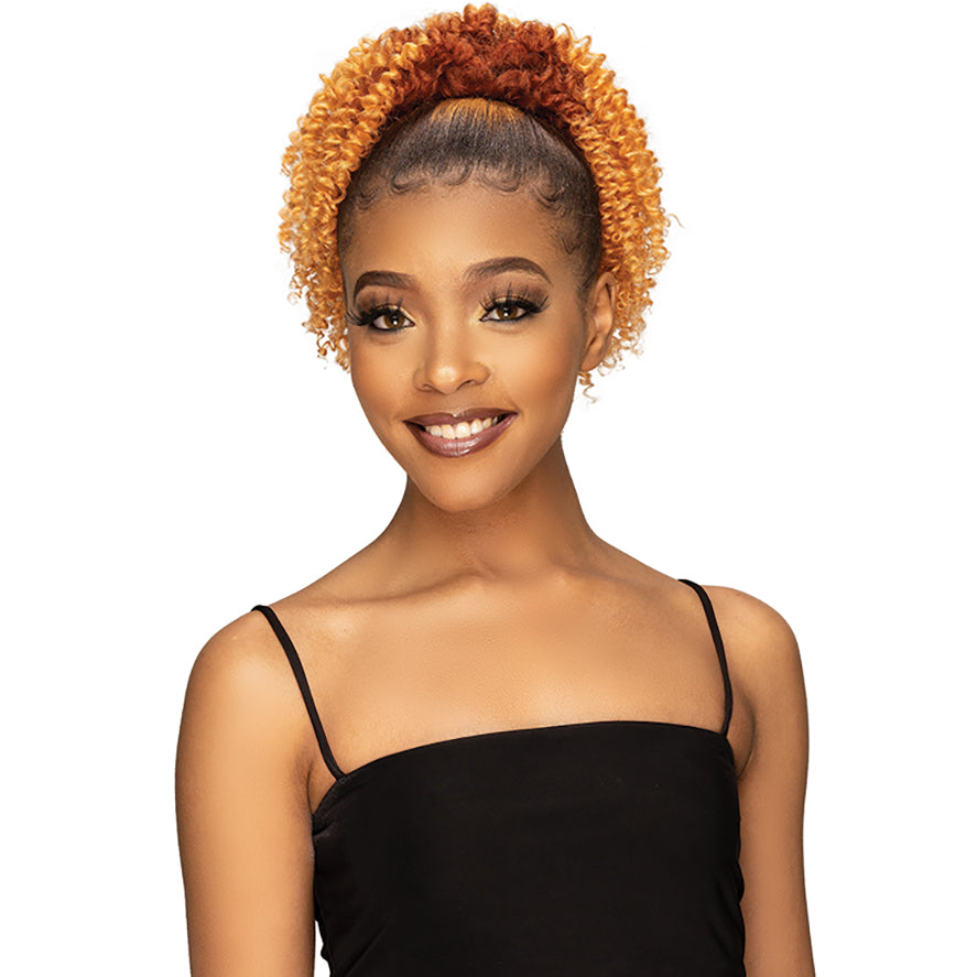 3 Pack, Jan- REMY ILLUSION PONY COILY Tangerine 10.5"