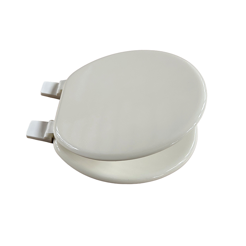 17''molded wood toilet seat with plastic hinge