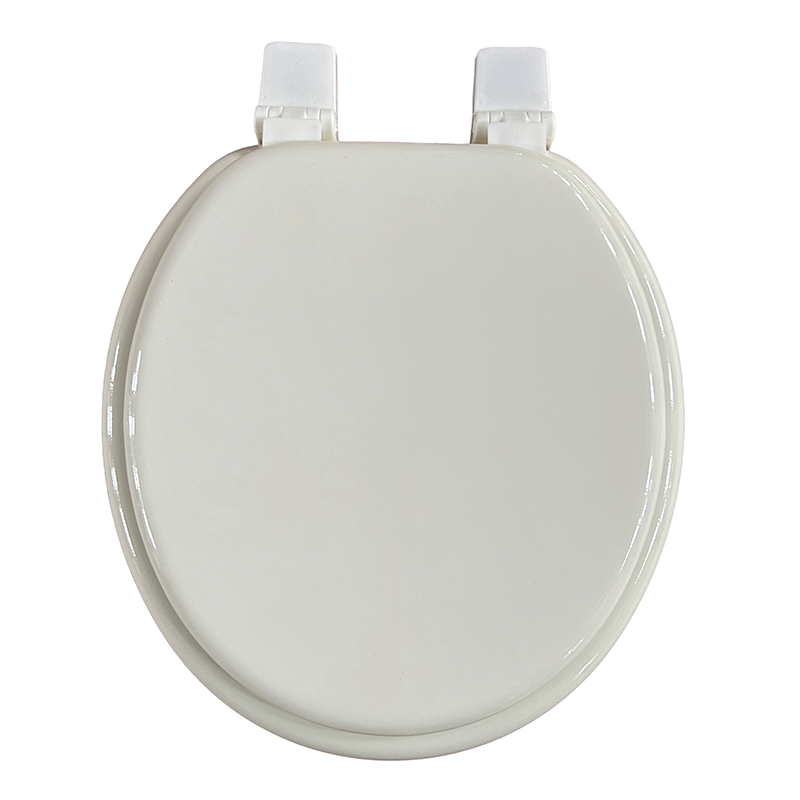 17''molded wood toilet seat with plastic hinge