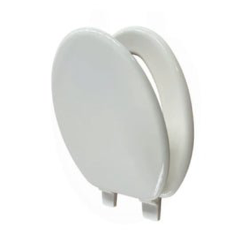 Elongted 19''molded wood toilet seat with plastic hinge