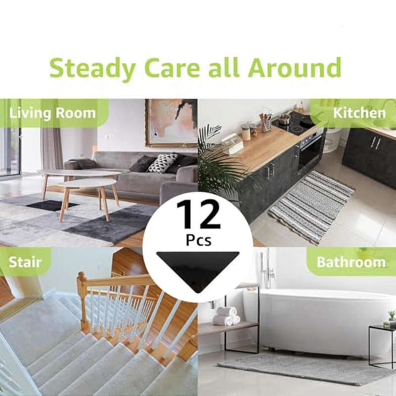 Non Slip Rug Pads Gripper 2 Set Each Set 12pcs