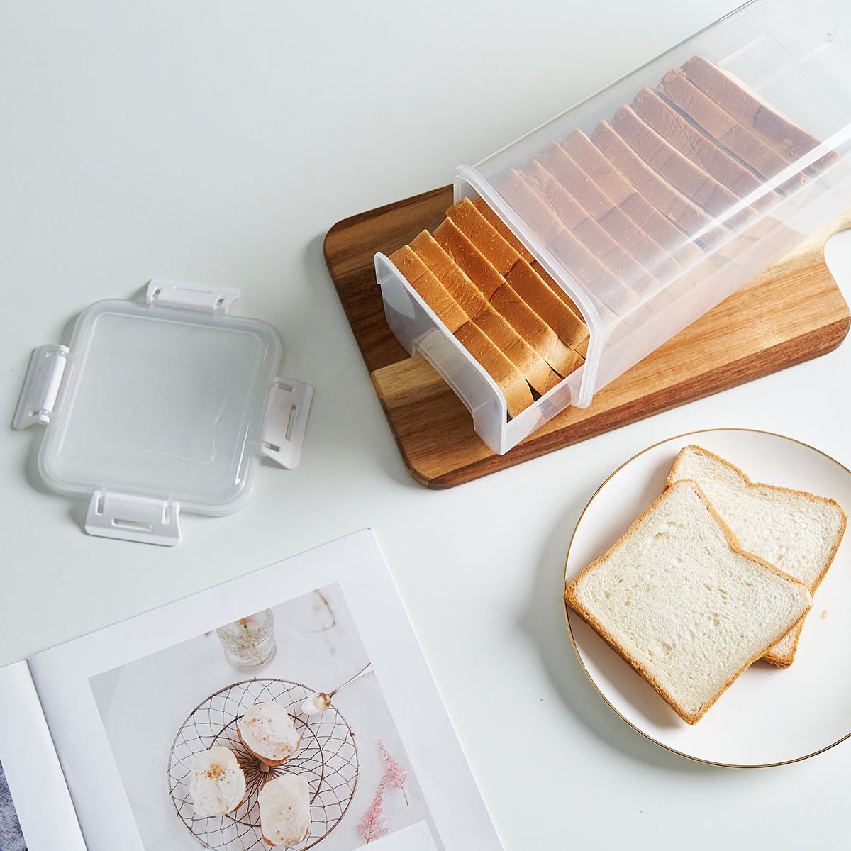 Clear Plastic Bread Container