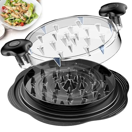 Large Chicken Breast Shredder Tool Twist with Brush&Fork, Visible Meat Shredder Machine - Weshop876