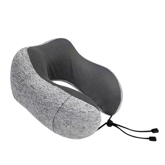 Portable U-Shaped Pillow with Neck Support, Gray