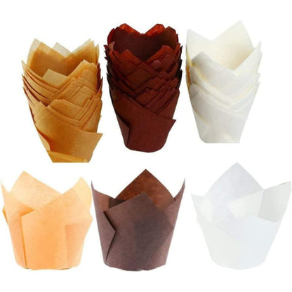 Natural Cupcake Muffin Baking Liners 200 Units