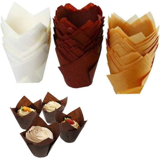 Natural Cupcake Muffin Baking Liners 200 Units