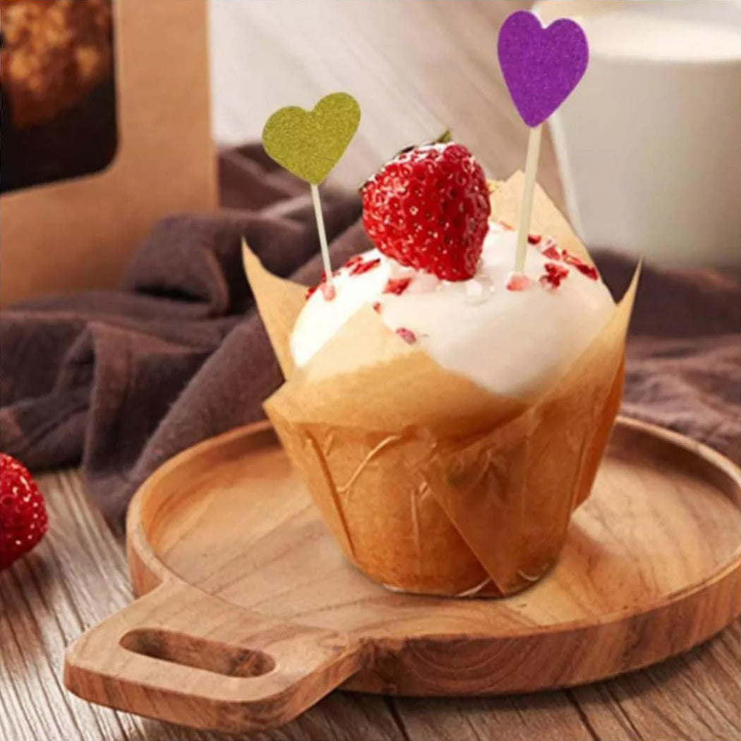 Natural Cupcake Muffin Baking Liners 200 Units