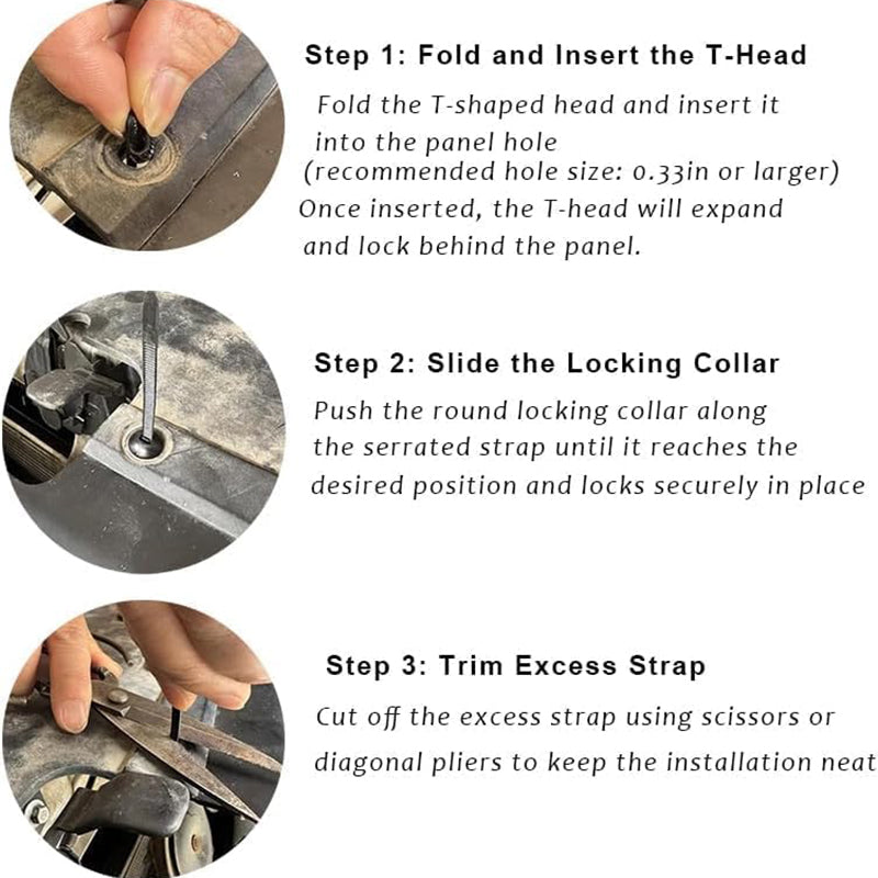 Nylon Universal Cable Tie Buckle 2 Packs / Each Pack 150 Units