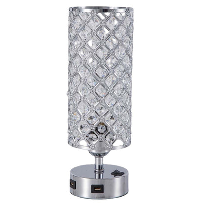 Crystal Table Lamp USB Charging - LED Bulb Included
