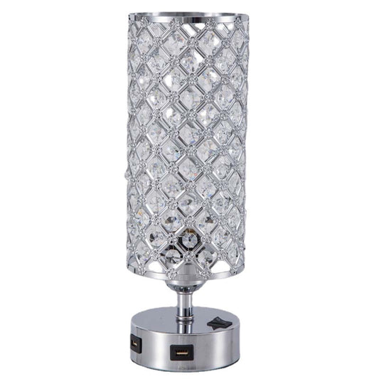 Crystal Table Lamp USB Charging - LED Bulb Included