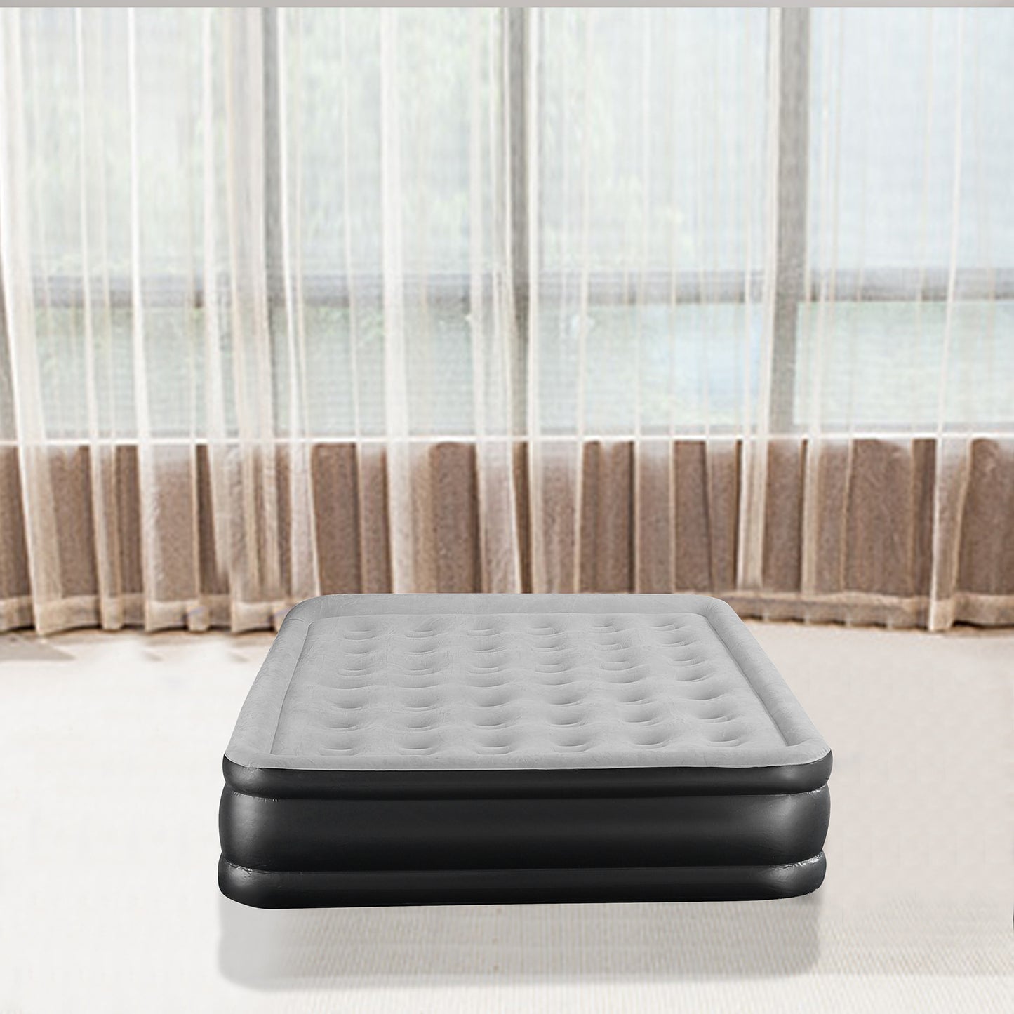 Air Mattress with Built in Pump 203x157x47cm