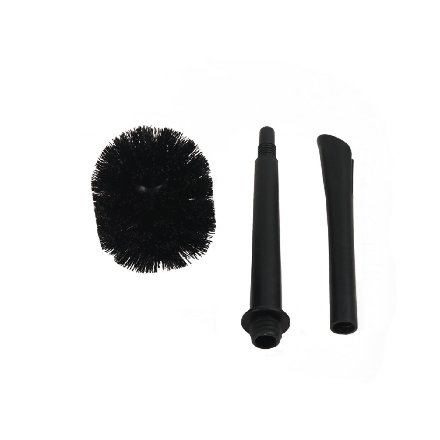2-in-1 Toilet Brush Plunger Combo with Caddy Stand, Black