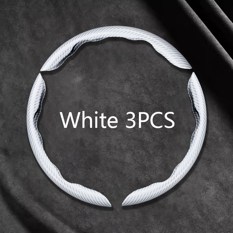 Carbon Fiber Steering Wheel Cover 3PCS Set