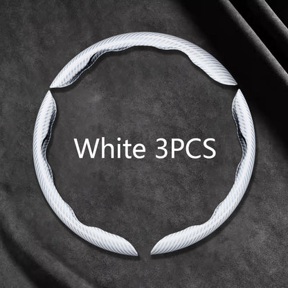 Carbon Fiber Steering Wheel Cover 3PCS Set