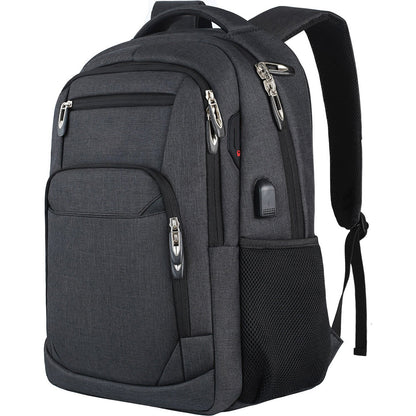 Laptops Backpack with USB Charging Port 18 Inch, Black