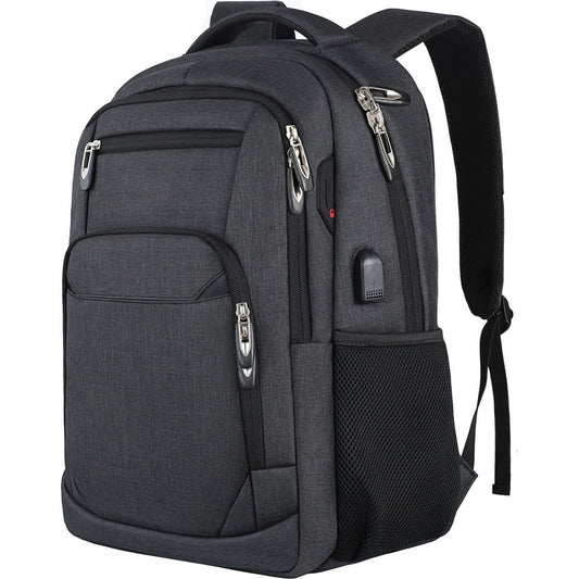 Laptops Backpack with USB Charging Port 18 Inch, Black