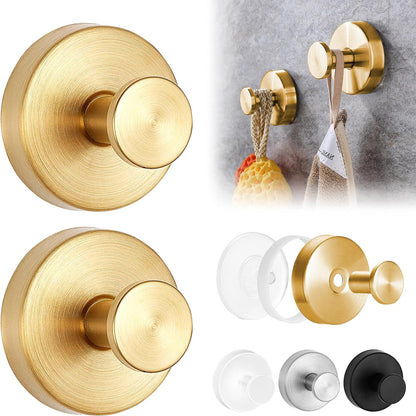 4 Pack Stainless Steel Suction Cup Hooks