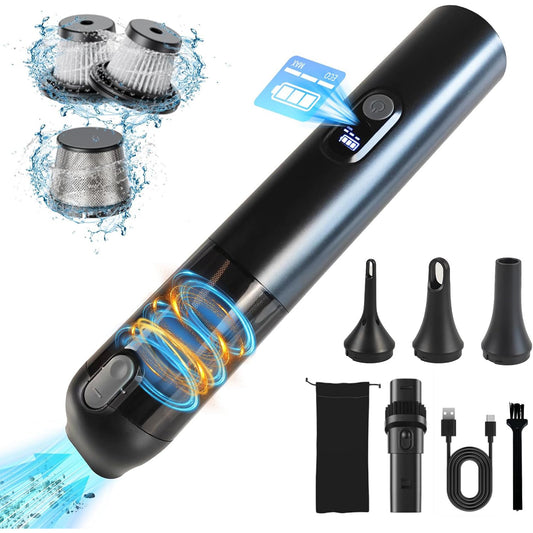 Handheld Car Vacuum Cleaner Cordless with 14000Pa High Power, Black