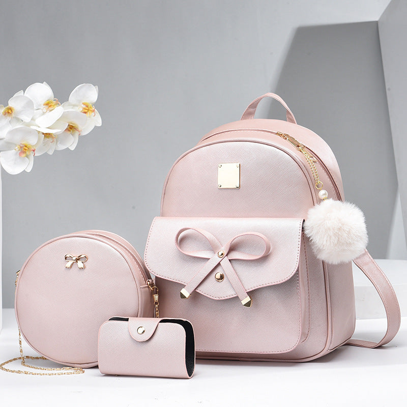 Mini Backpack Purse for Women - 3-Piece Set