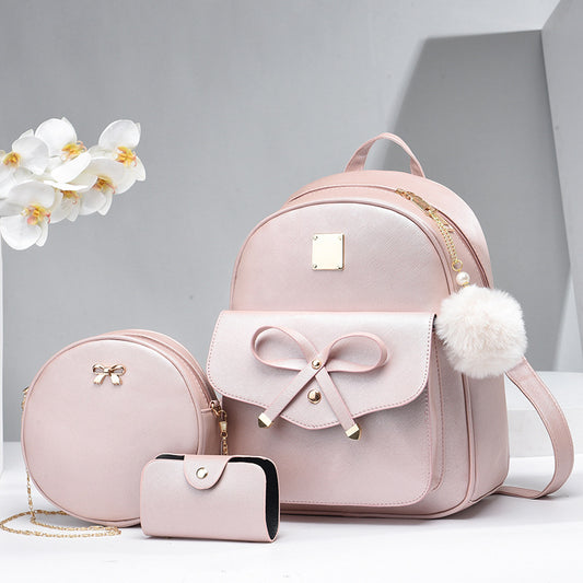Mini Backpack Purse for Women - 3-Piece Set
