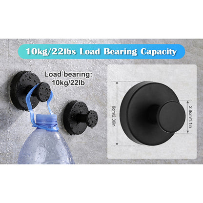 4 Pack Stainless Steel Suction Cup Hooks