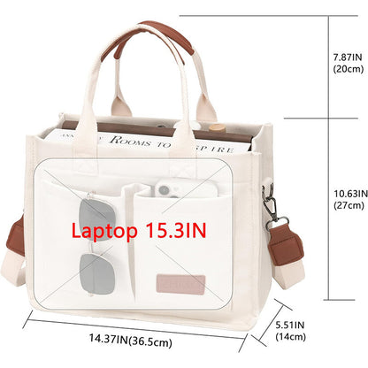 Canvas Tote Bag Crossbody Bags, Black