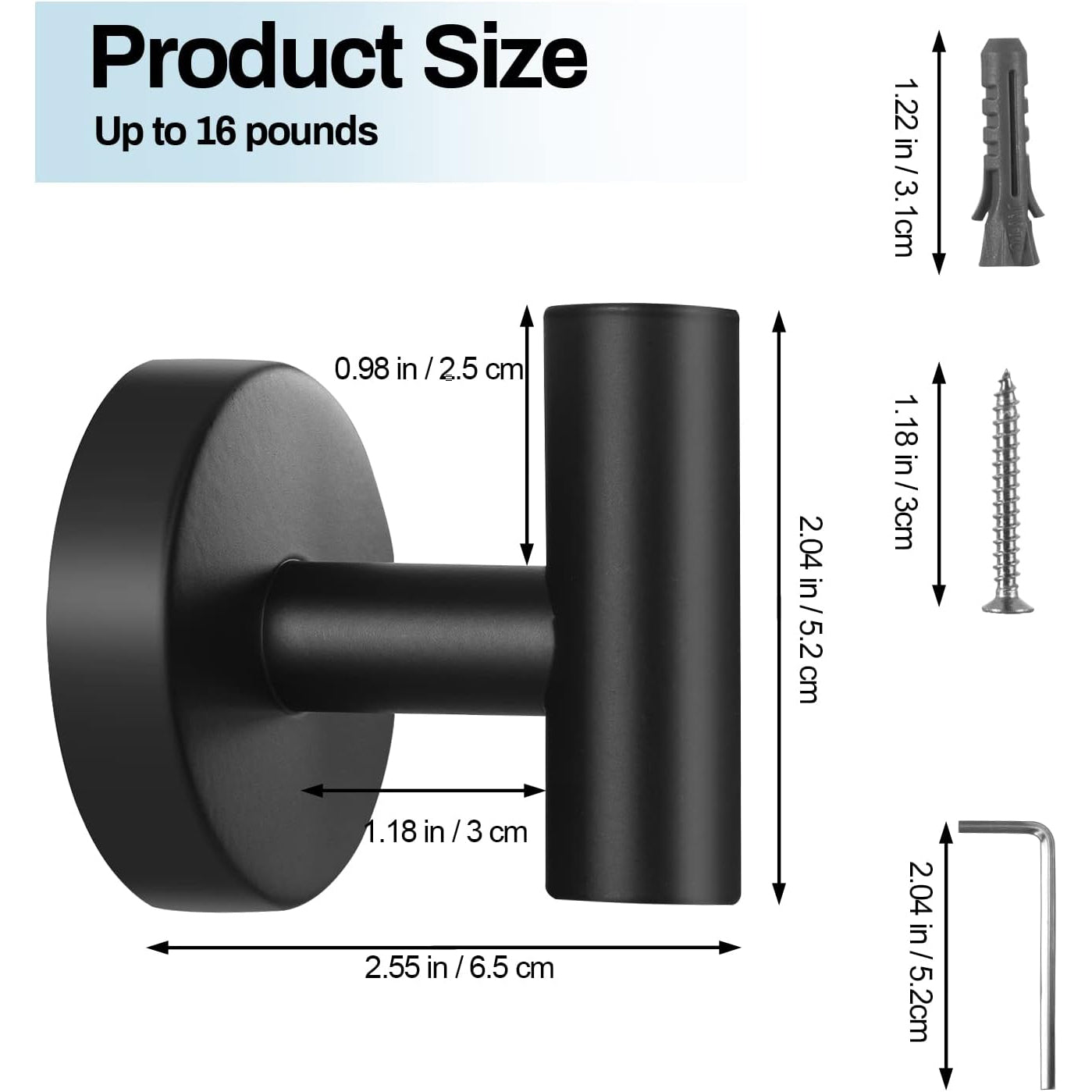 4 Pack Stainless Steel Heavy Duty Door Hanger Towel Hook
