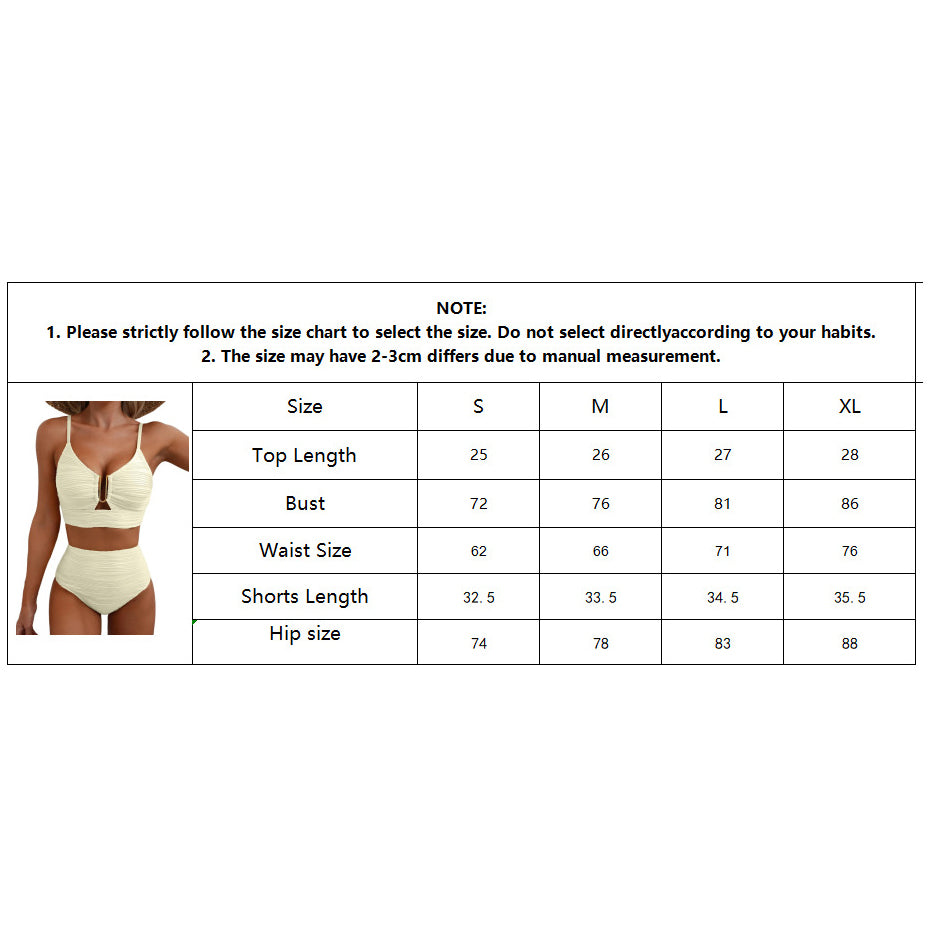 2 Piece Bikini Set U-Wire Cutout, Black