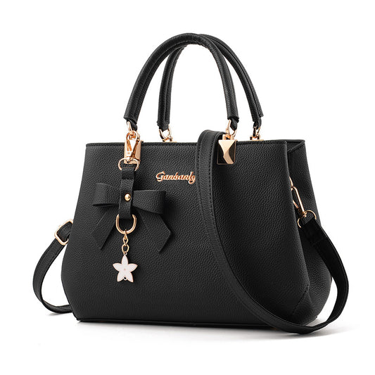 Fashion Woman Bag Lady Wild Shoulder Messenger, Black
