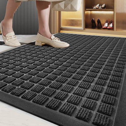 Heavy Duty Doormat for Outside Entry 45*75cm, Black