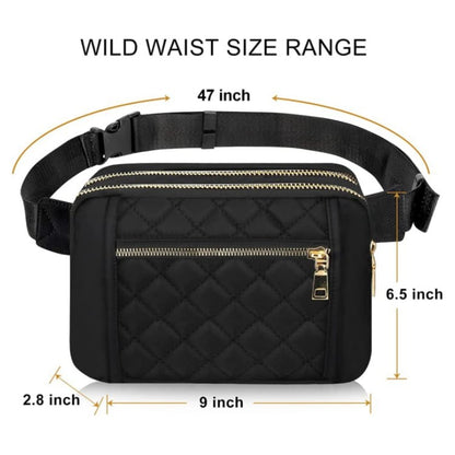 Cross Body Waist Bag, Black