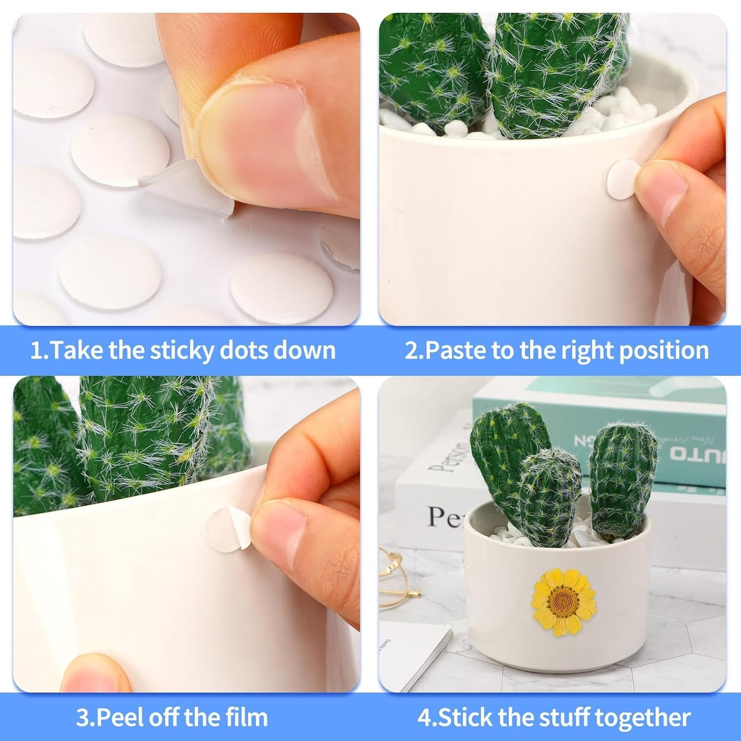 400 Pieces Double Sided Adhesive Dots 20mm*1.0mm