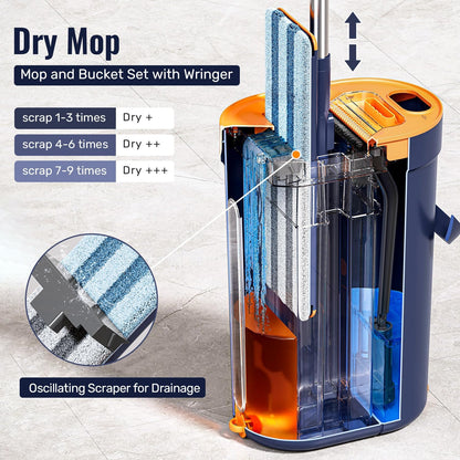 Mop and Bucket Set with Wringer