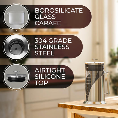 Cold Brew Coffee Maker, Pitcher for Fridge (34oz)