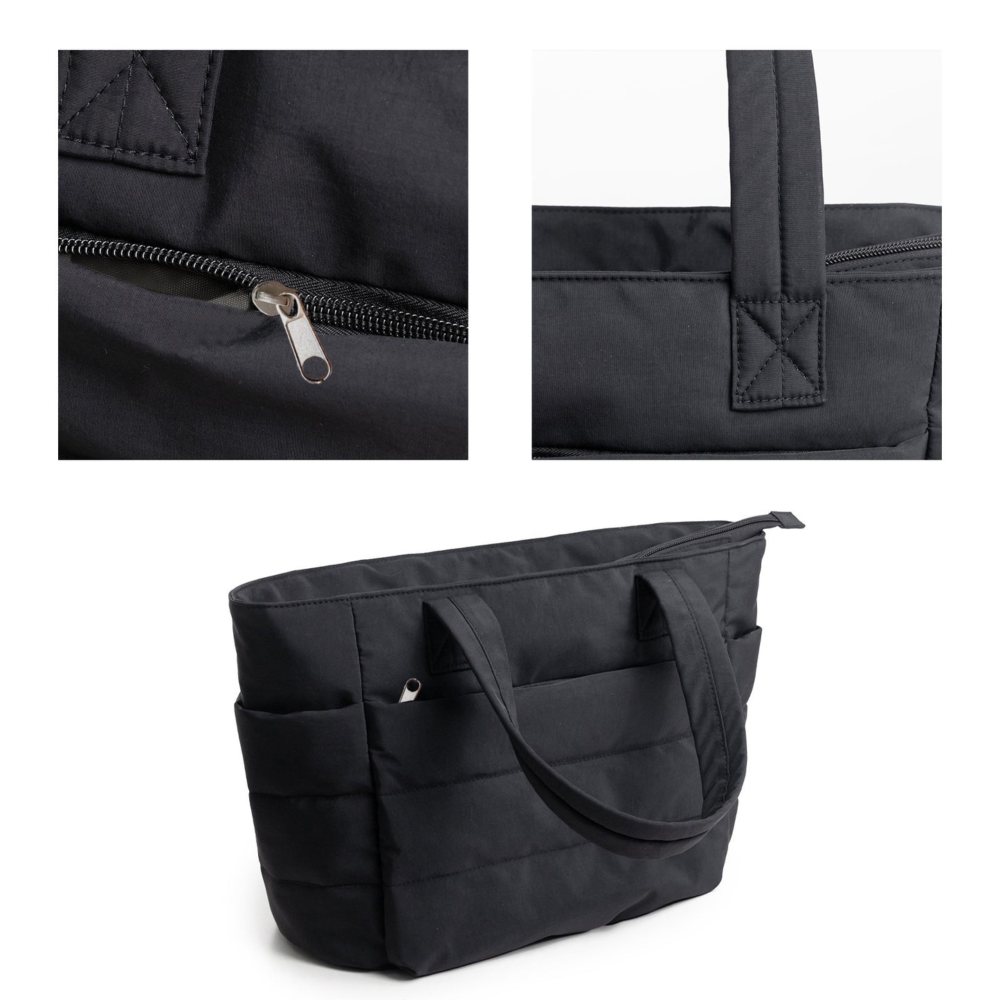 Puffy Tote Bag  Lightweight Handbags Quilted Shoulder Bag