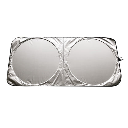Large Car Windshield Sunshade 160x80cm 2 Units, Black