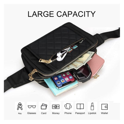 Cross Body Waist Bag, Black