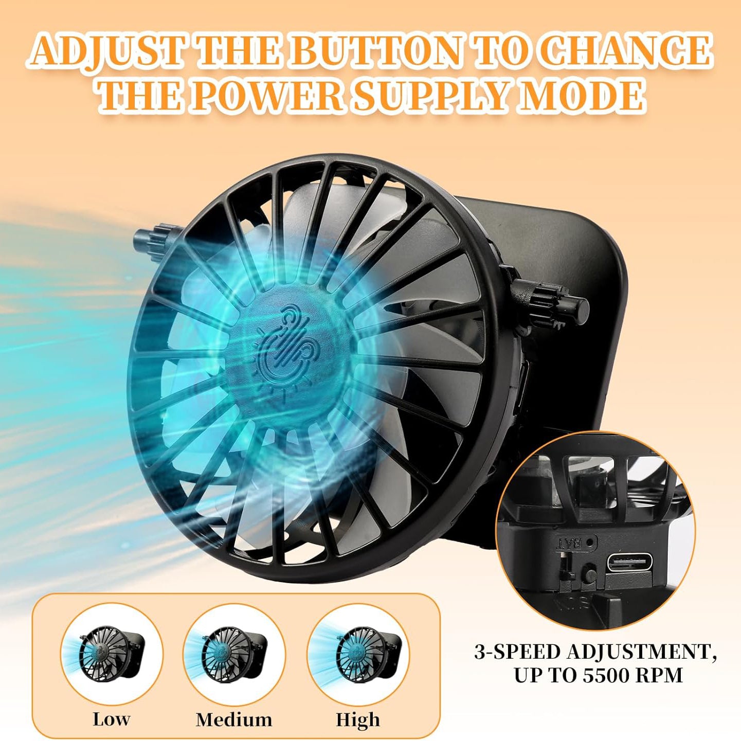 Solar Fan Hat for Men & Women