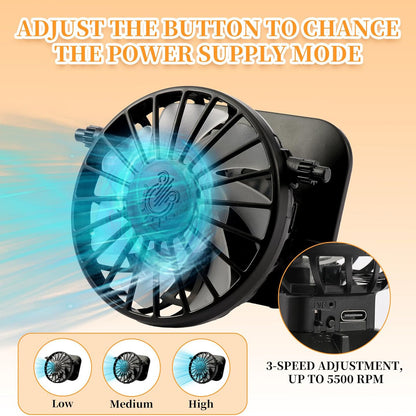 Solar Fan Hat for Men & Women
