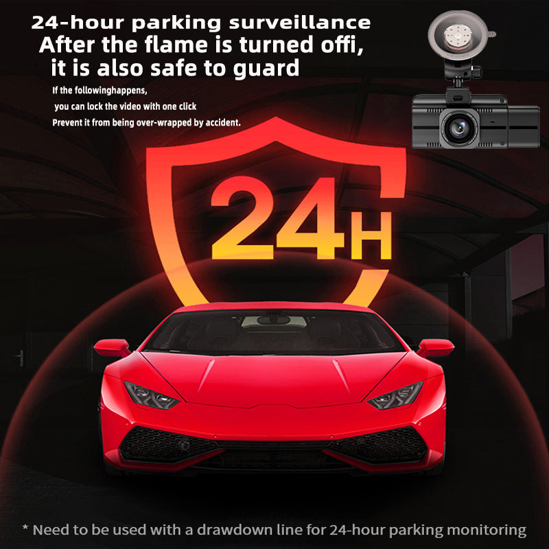 4K Full HD Dash Cam Front Rear Included 128GB Card Built-in Wi-Fi GPS