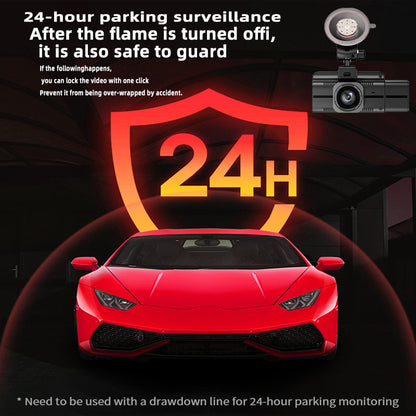 4K Full HD Dash Cam Front Rear Included 128GB Card Built-in Wi-Fi GPS