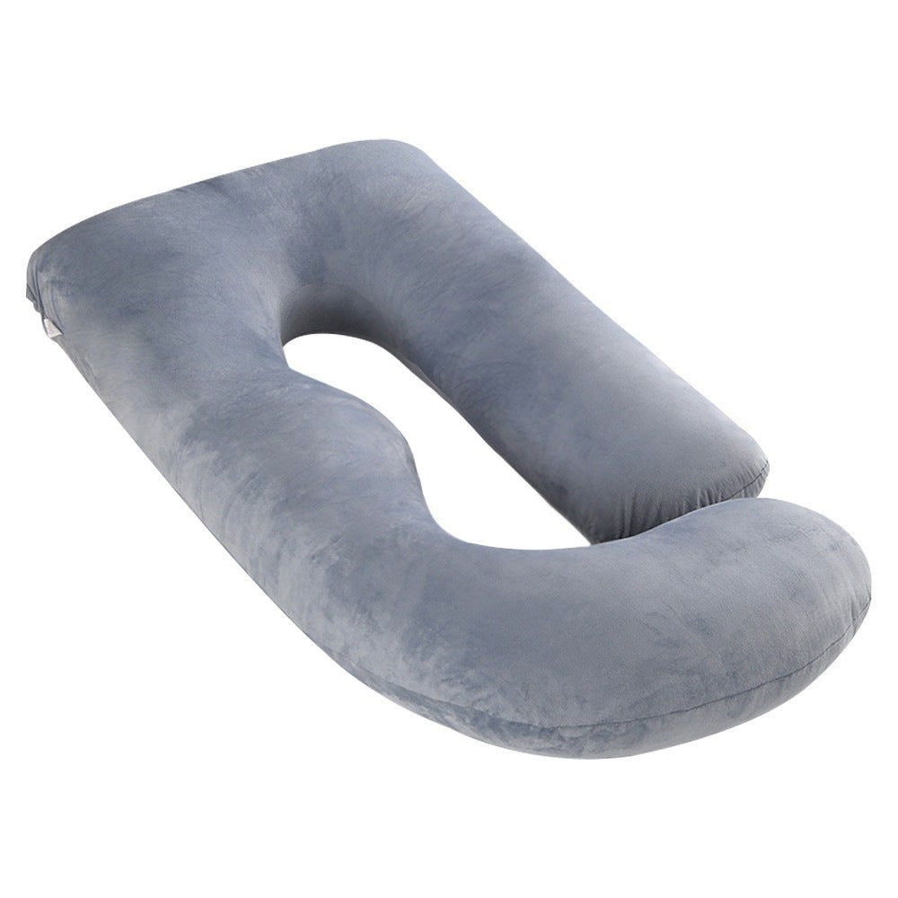 Pregnancy Pillow J-Shaped Full Body Pillow (Velvet Cover)