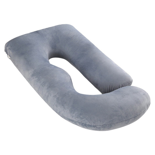 Pregnancy Pillow J-Shaped Full Body Pillow (Velvet Cover)