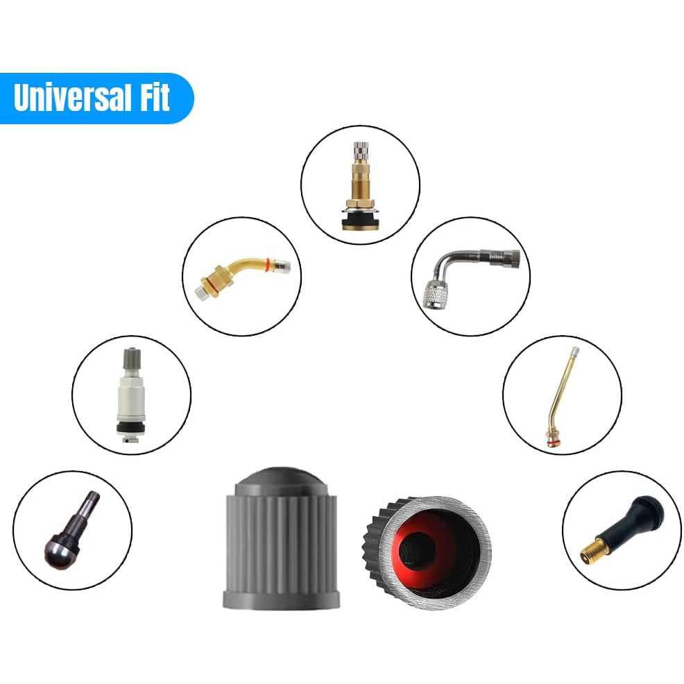 Tire Valve Stem Caps with Sealing Ring for Car 288 Units