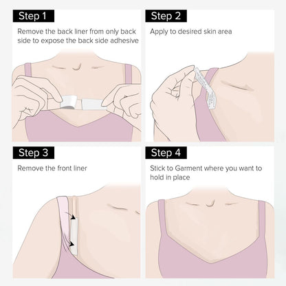 50 Strips Double Sided Tape for Fashion and Clothes 10 Units