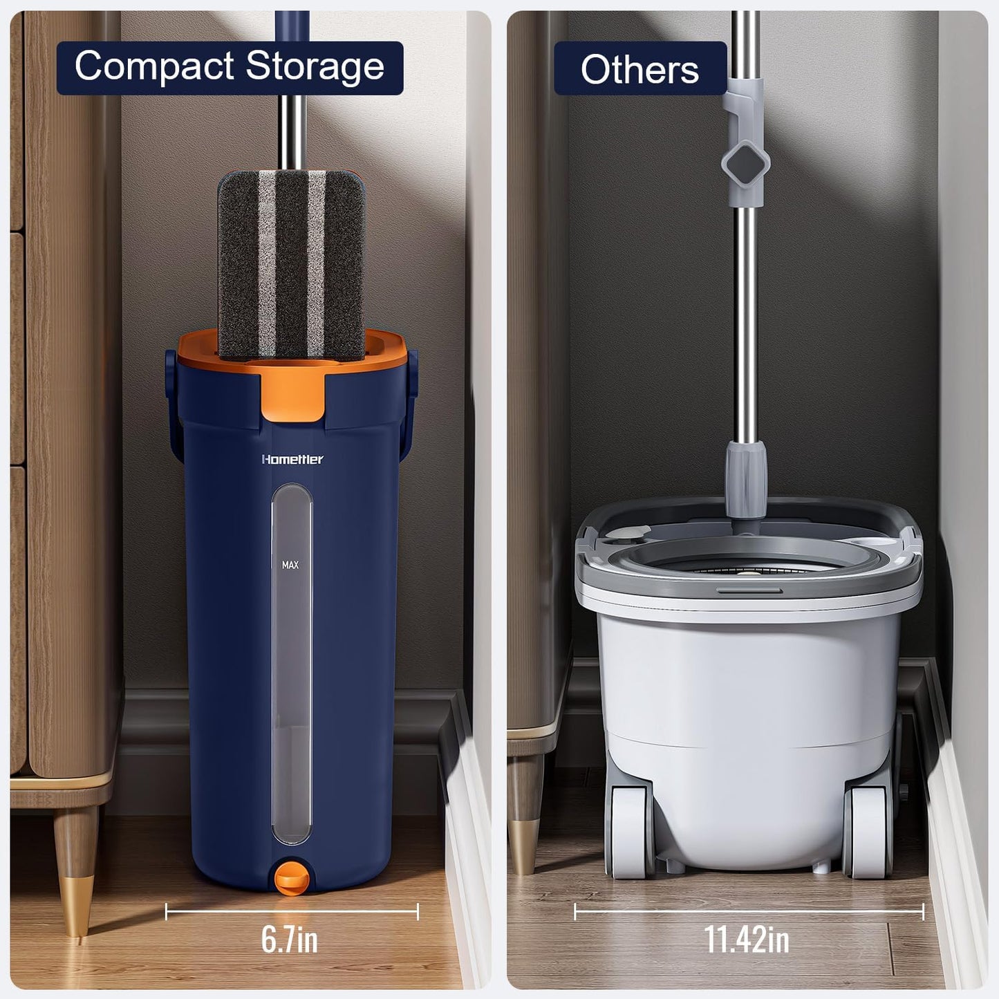 Mop and Bucket Set with Wringer