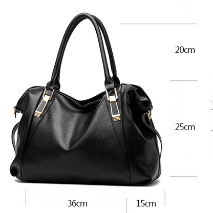 Women's PU Leather Textured Shoulder Handbag