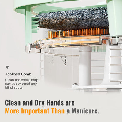 Spin Mop and Bucket Set with Detachable Inner Mop Bucket