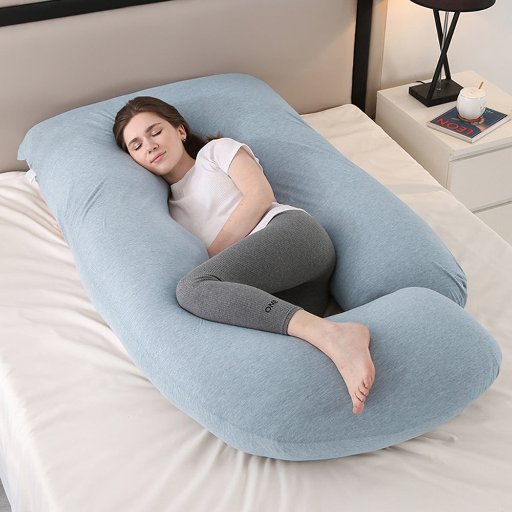 Pregnancy Pillow J-Shaped Full Body Pillow (Cooling Cover)