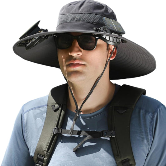 Solar Fan Hat for Men & Women